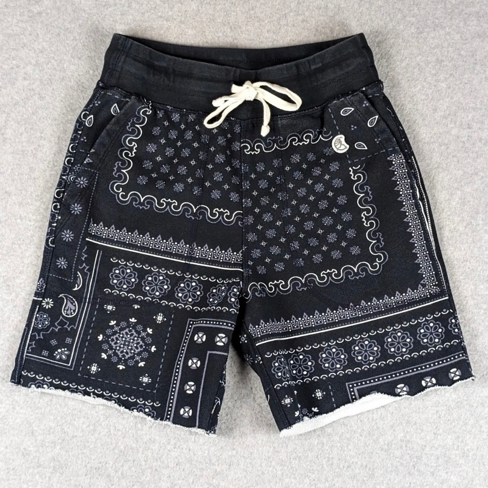 Todd Snyder x Champion - Bandana Print Warm Up Short - size medium